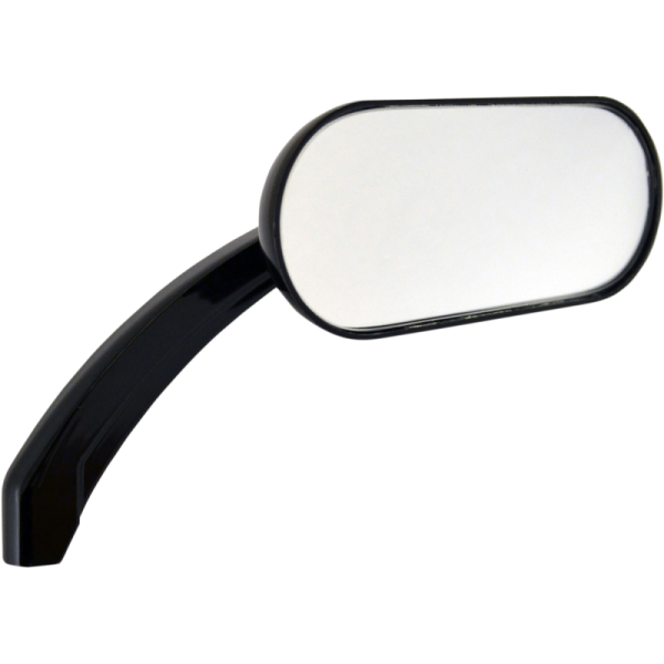 (image for) Drag Specialties Oval Mirror, Gloss black