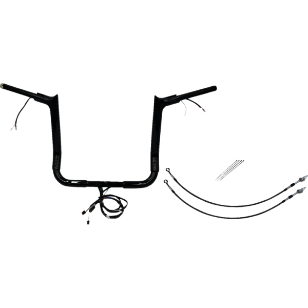 (image for) EZ Install Handlebar Kit Gloss Black 14" Rise