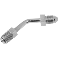 (image for) Russell 3/8"-24 Inverted Flare, #3 Male, 45° Bend Fitting