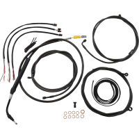 (image for) LA Choppers Midnight Braided Complete Kit for 21-23 FLHTK/FLHX (18-20in.)