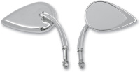 (image for) Teardrop Mirror, Chrome, short-stem