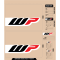 (image for) D'Cor Visuals Suspension Decal Kit - WP, black/red/white