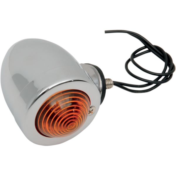 (image for) Drag Specialties Bullet Marker Light, Amber, Dual-Filament, Bottom-Mount