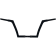 (image for) 1 1/4" EZ Install Flat Top Handlebars - Gloss Black, 10" Rise