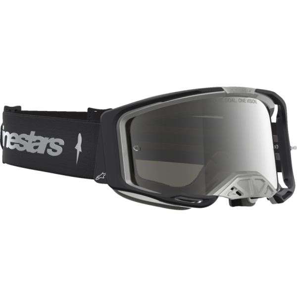 (image for) ALPINESTARS GOGGLES Alpinestars Vision 8 Goggles - Amber Black/Silver (Mirror Silver Lens)