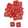 (image for) Square Digger® Aluminum Support Plate, Red, 48 Pkg