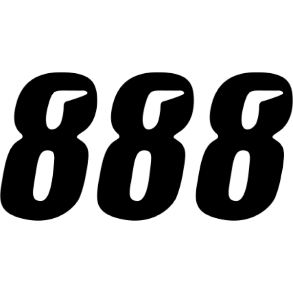 (image for) D'COR VISUALS Slash Series Numbers - 6" Black - No. 8
