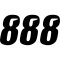 (image for) Slash Series Numbers - 6" Black - No. 8