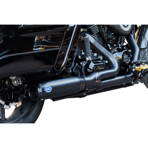 (image for) S&S CYCLE Qualifier 2-Into-1 Exhaust System - Guardian Black