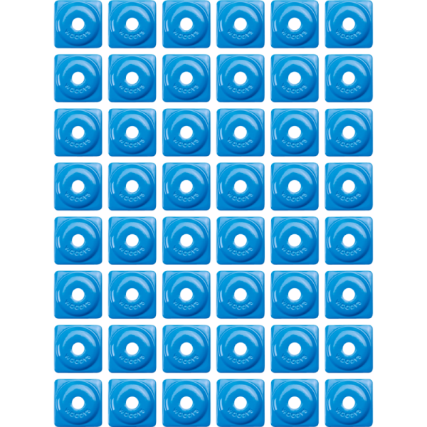 (image for) WOODYS Square Digger Support Plate, Blue (48 Pk.)