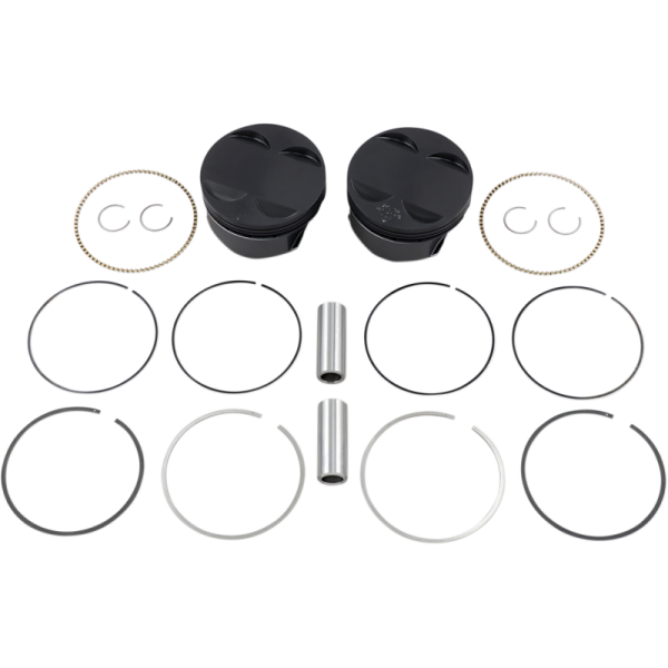 (image for) WISECO PISTON Black Edition Piston Kit - 117 cu. in.