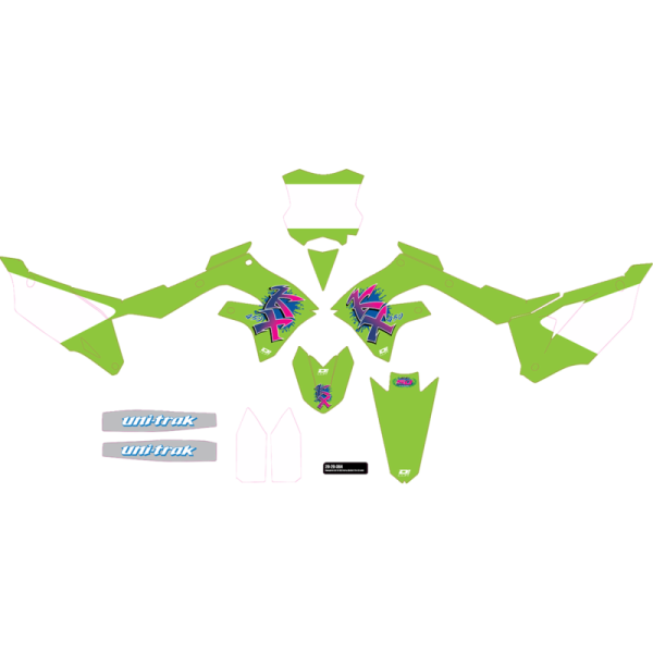 (image for) D'Cor Visuals Complete Graphics Kit - 93 KX Retro, white background