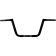 (image for) Gloss Black 1 1/4" Big Twin Peaks Handlebars, 10" End Rise