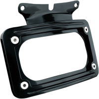 (image for) Curved License Plate Mount - Gloss Black