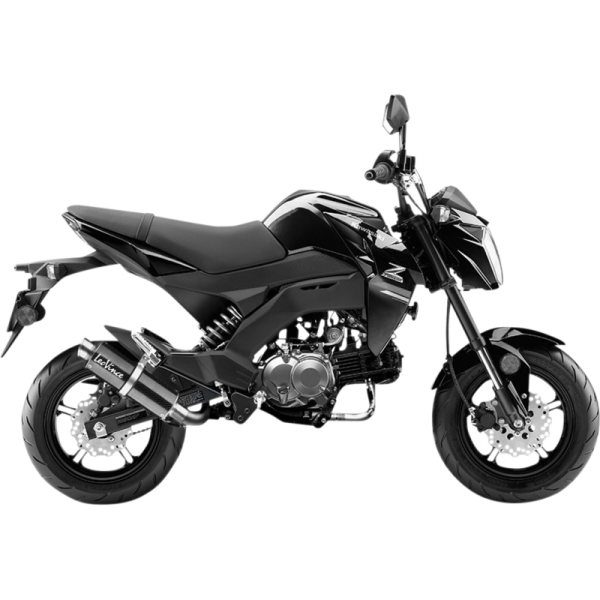 (image for) GP Corsa Matte/Carbon fiber Exhaust for KAWASAKI Z125 Pro 17-23