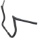 (image for) 1 1/4" Bagger Prime Ape Handlebars, Gloss Black, 13" End Rise