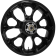(image for) Largo Precision-Cast 3D Rear Wheel - Solid Black