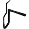 (image for) Flat Top Handlebar Gloss Black 14 Inch