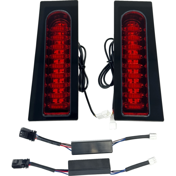 (image for) Custom Dynamics ProBEAM Fillerz Saddlebag LED Lights - Gloss Black/Red