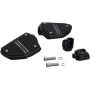 (image for) Twin Rail Footrests, Black, Driver Mounts