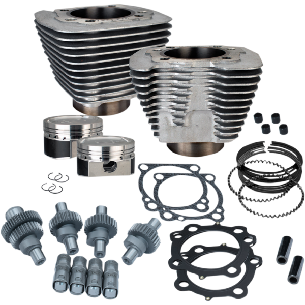 (image for) Hooligan Kit 883cc to 1200cc Silver Powdercoat