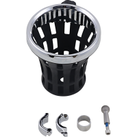 (image for) Big Ass Drink Holder with 7/8" or 1" Mount, Chrome