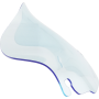(image for) Ice Kolor Flare Windshield 6.5" Blue