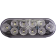 (image for) Oval, clear lens/10 red LED dual function