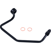 (image for) Braided DOT Rear Brake Line Lower Adapter - Black Pearl