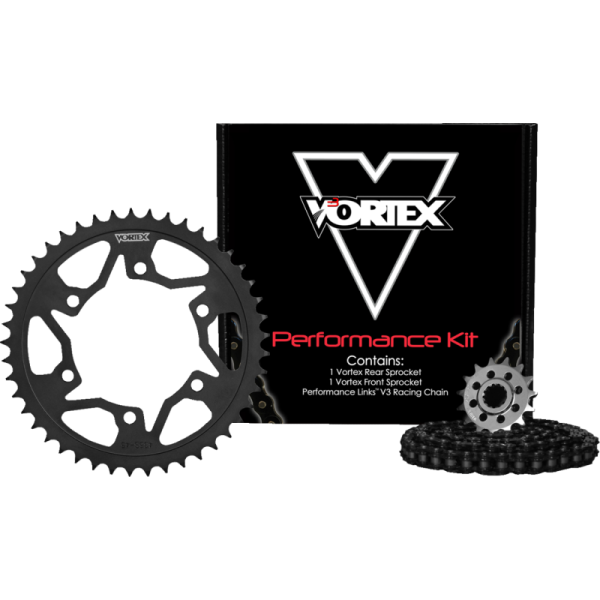(image for) Vortex HFRS Steel Chain Kit (Black) for Honda CBR1000RR 04-05