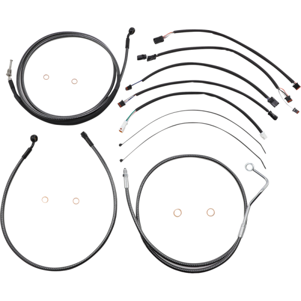 (image for) MAGNUM KarbonFibr Handlebar Installation Kit (15"-17" Apes)