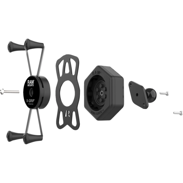 (image for) RAM MOUNT Large Phone Holder with Ball and Vibe-Safe Adapter