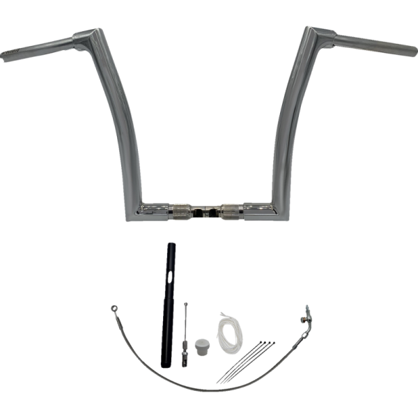 (image for) FAT BAGGERS INC Fat Baggers Flat Top EZ Install Handlebar 14" Chrome