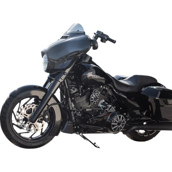 (image for) Arlen Ness Smooth Steel Fat Tire Fork Boots, Gloss Black