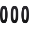 (image for) Standard Numbers - 8" Black - No. 0