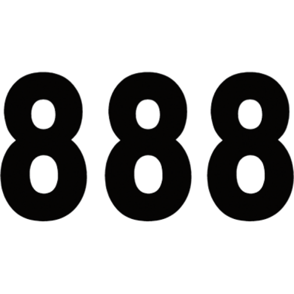 (image for) FACTORY EFFEX Pro Numbers - 8" Black - No. 8