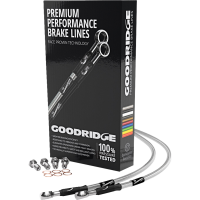 (image for) Rear Brake Line Kit - Stainless Steel - Stock Length