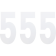 (image for) Standard Numbers - 6" White - No. 5
