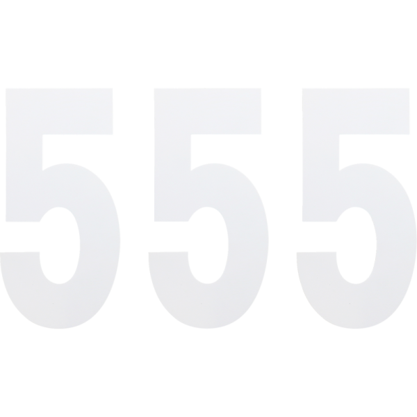 (image for) FACTORY EFFEX Standard Numbers - 6" White - No. 5