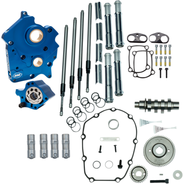 (image for) S&S CYCLE Camchest Kit with 465 Cam (Gear Drive/Chrome)
