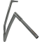 (image for) Flat Top Handlebar Chrome 14 Inch
