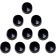 (image for) 5/16" Hex Bolt/Nut Cover, Black