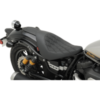 (image for) Low-Profile Solo Seat for Yamaha XVS950 Bolt - Double Diamond stitch