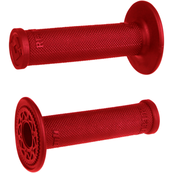 (image for) ODI Ruffian MX Single-Ply Grips - No-Waffle - Red