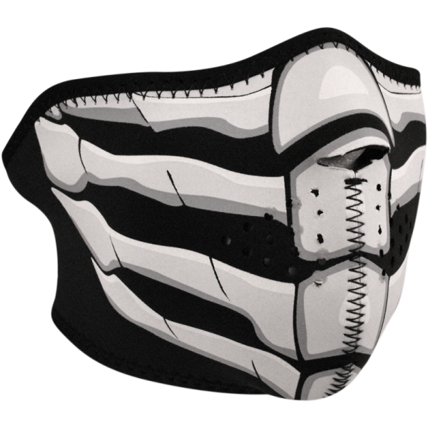 (image for) Zan Headgear Neoprene Half Mask - Bone breath, glow in the dark