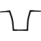 (image for) Flat Top Handlebar Gloss Black 16 Inch