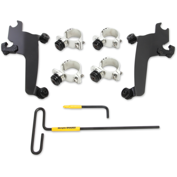 (image for) MEMPHIS SHADES METRIC Trigger-Lock Mount Kit, Black for Victory Vegas 8-Ball 05-15
