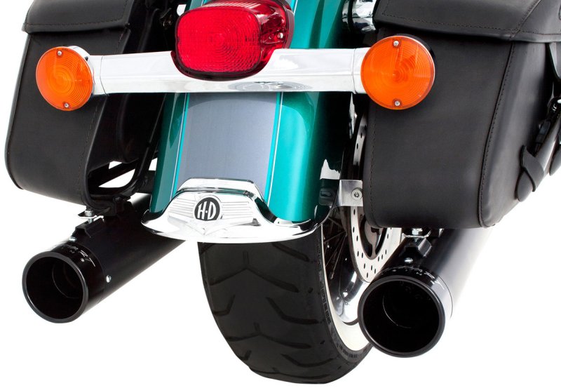 (image for) Rinehart Racing True Duals 4" Black System with Black End Caps