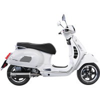 (image for) LV ONE EVO Black stainless steel Slip-On for VESPA GTS 300 HPE/Super/Sei Giorni 19-20