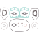 (image for) Vertex Full Top End Gasket Set - Ski-Doo Summit 00-02 (LC twin 600cc)